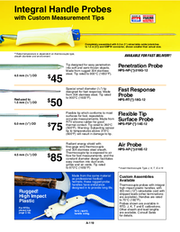 Thumbnail of document Data Sheet - HPS-AP Handheld Thermocouple Probes w/Custom Tip Options